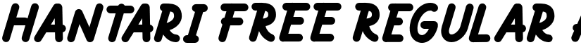 Hantari FREE Regular font
