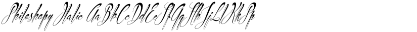 Philoshopy Italic font