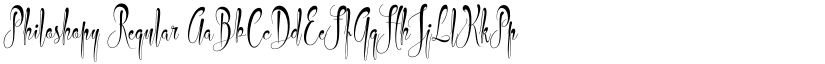 Philoshopy Regular font