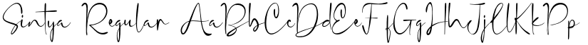 Sintya Regular font