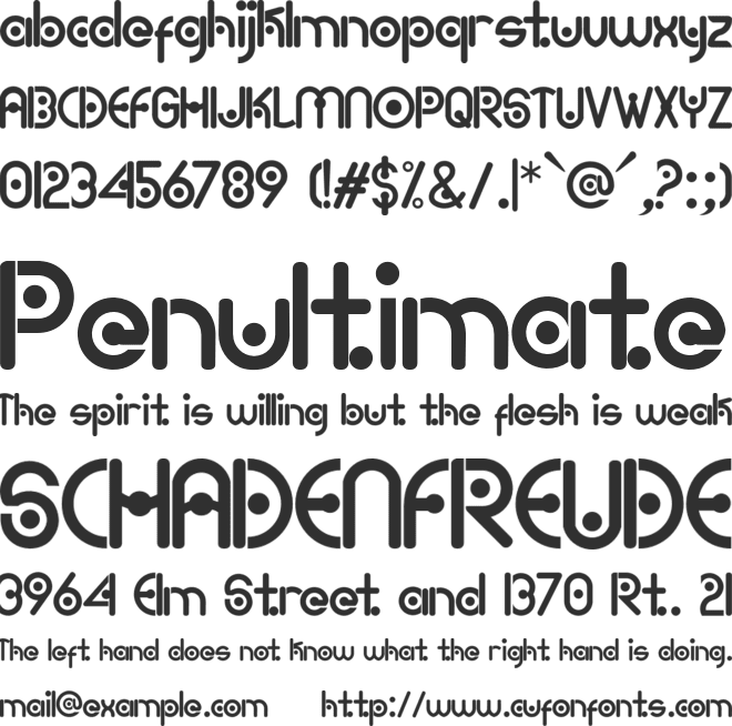 Rollstone font preview