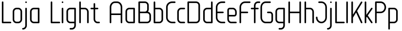 Loja Light font