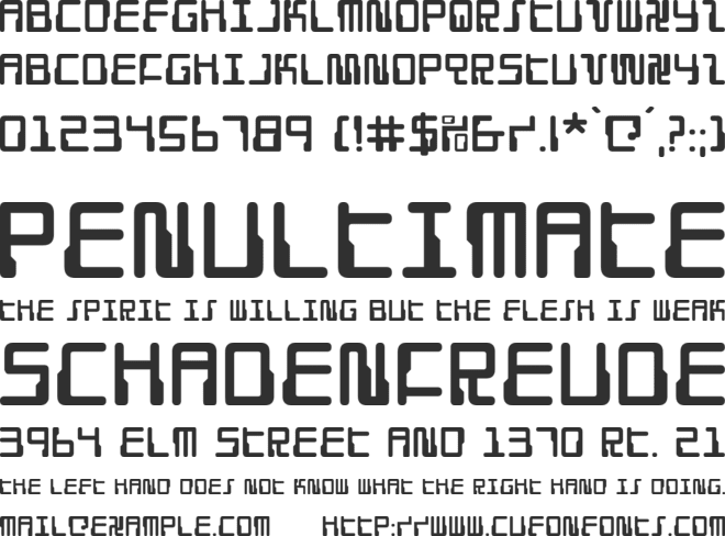 Droid Lover font preview