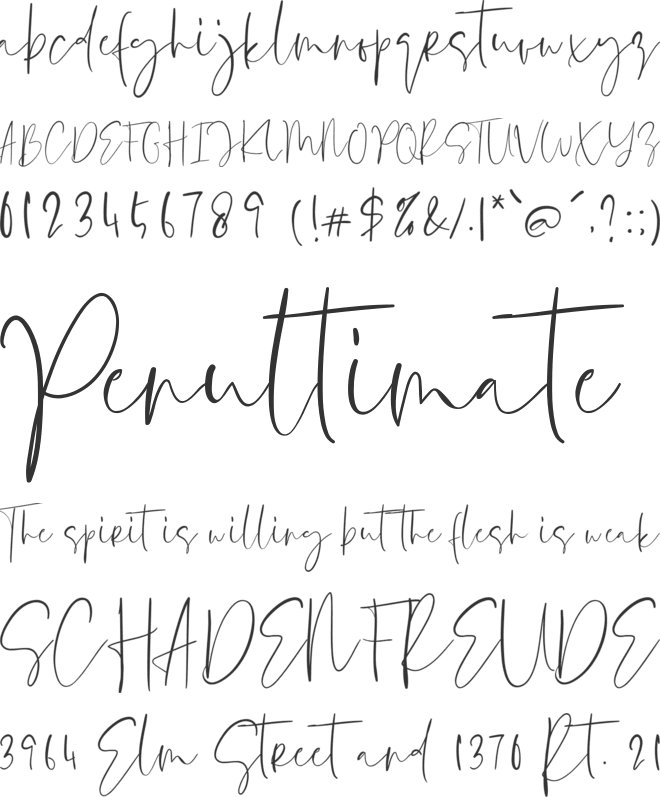 Singgiata font preview