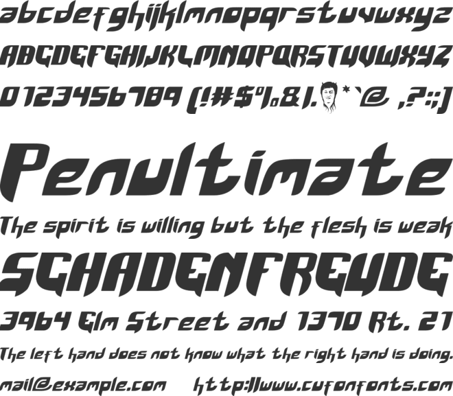 Kaum Keras Kepala font preview