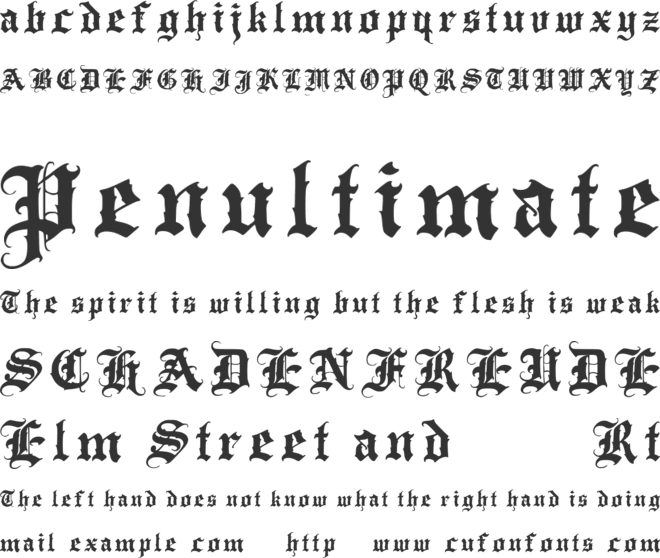 Letter Cream font preview