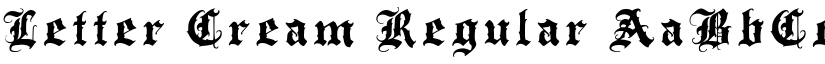 Letter Cream Regular font