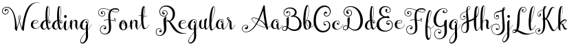 Wedding Font Regular font
