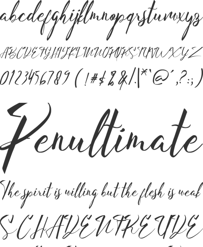 Batista font preview