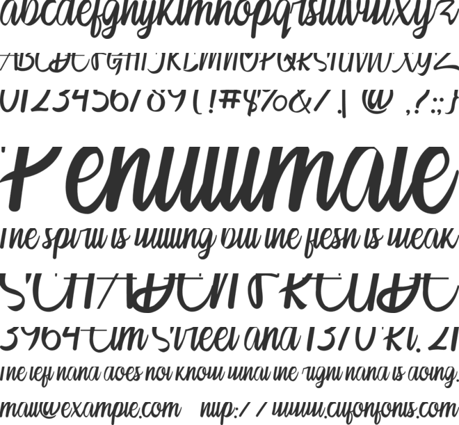Fresh Drink font preview