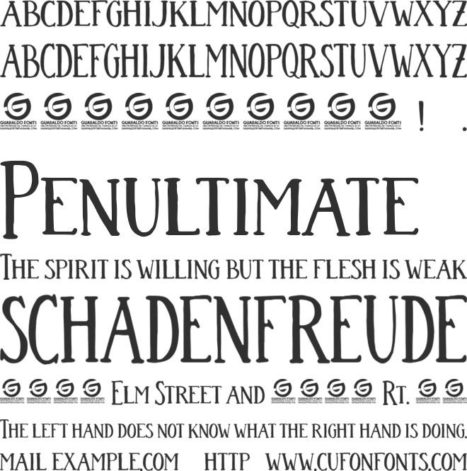 Colombina Personal Use font preview