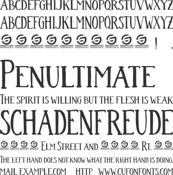Colombina Personal Use font preview