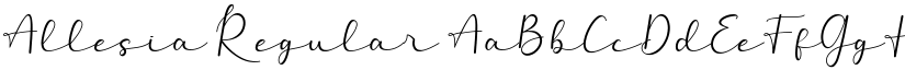 Allesia Regular font