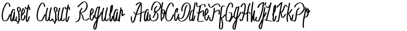 Caset Cusut font download