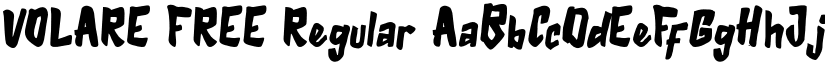 VOLARE FREE Regular font