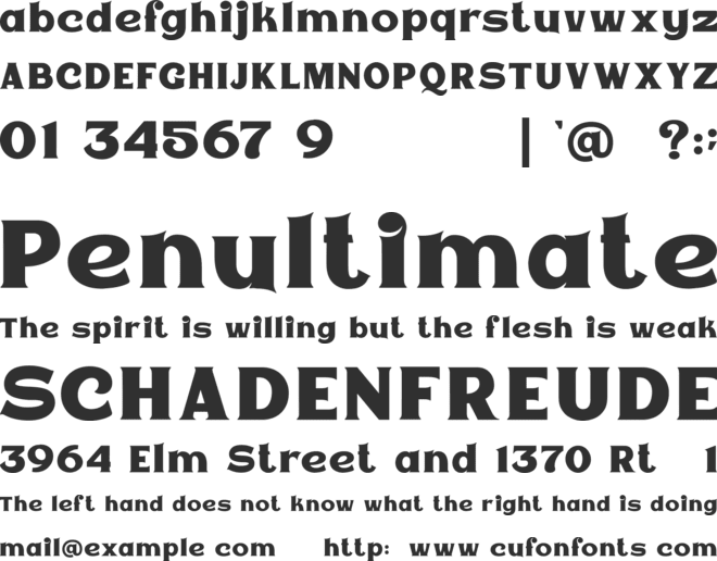 Epicgant font preview