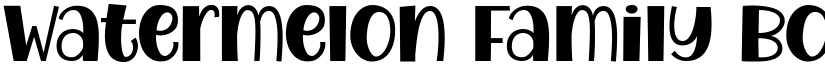 Watermelon Family Bold font