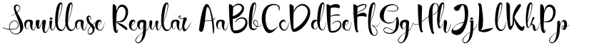 Sanillase Regular font
