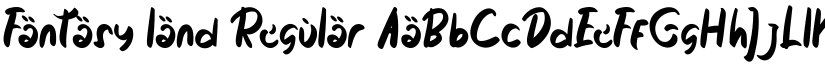 Fantasy land Regular font