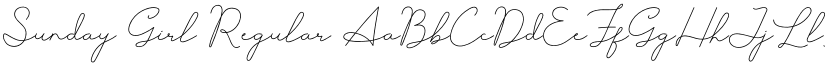 Sunday Girl Regular font