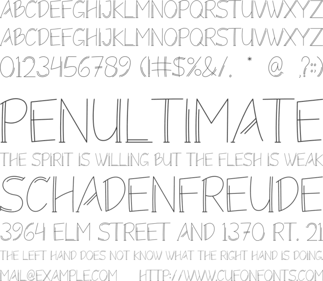 Monolism font preview