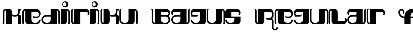 Kediriku Bagus Regular font