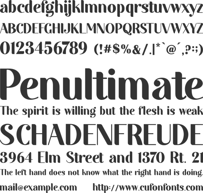 Autolinker font preview