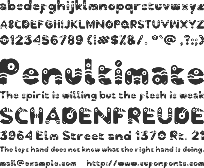 Julang Sulawesi font preview