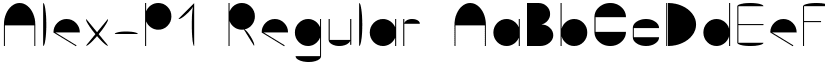 Alex-P1 Regular font