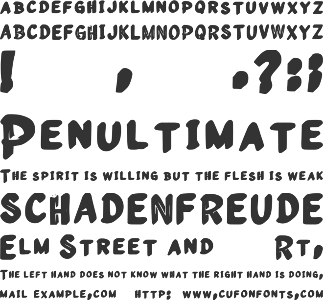 Newborn font preview