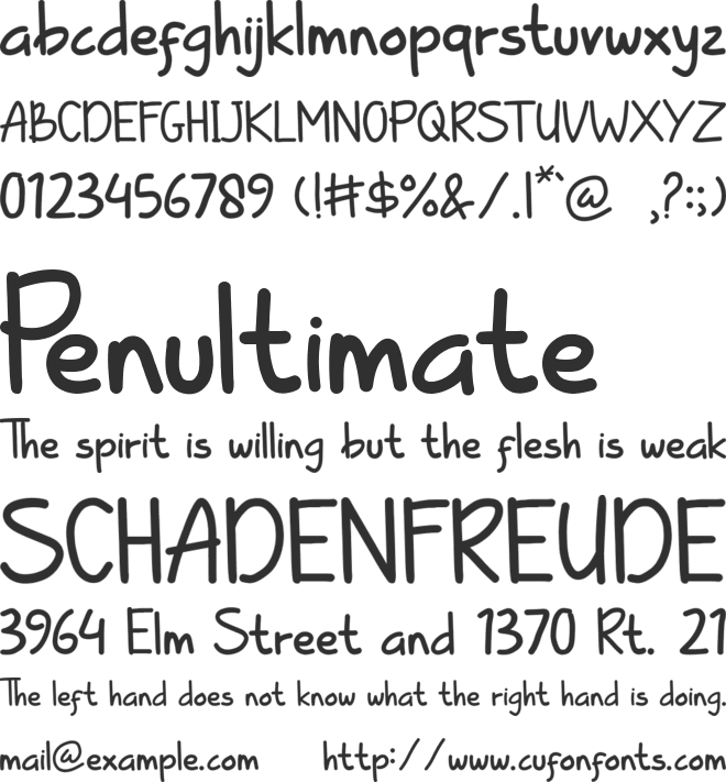 Kiddle Summer font preview