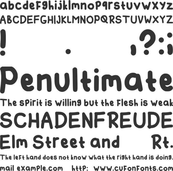 Batagor font preview