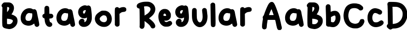 Batagor Regular font