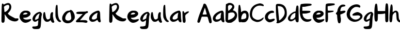 Reguloza Regular font
