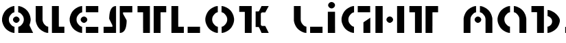 Questlok Light font