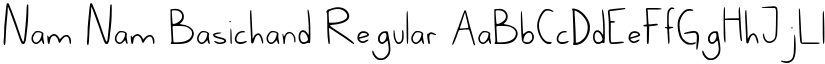 Nam Nam Basichand Regular font