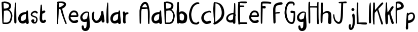 Blast Regular font