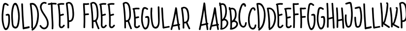 GOLDSTEP FREE Regular font