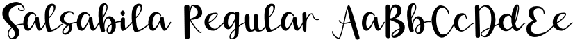 Salsabila Regular font