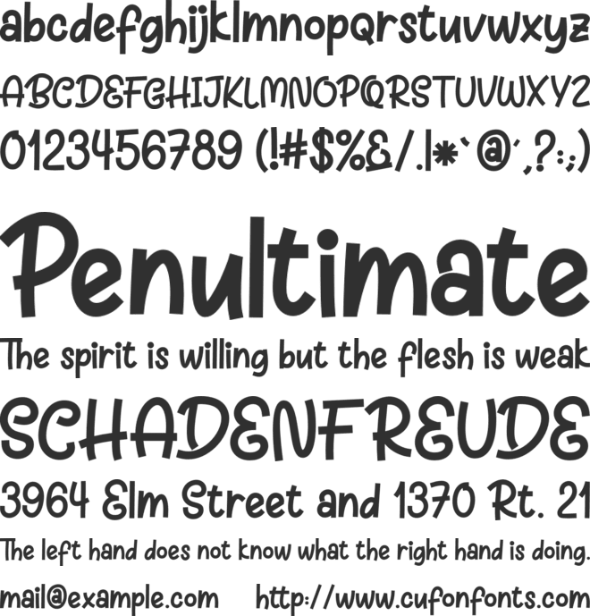 Charly Dreams font preview