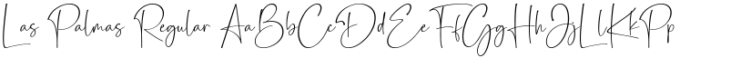 Las Palmas Regular font