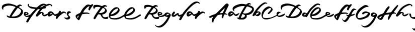Dethars FREE Regular font