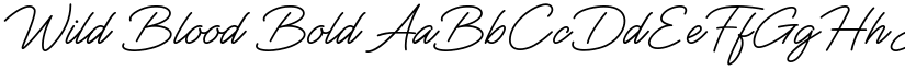 Wild Blood Bold font