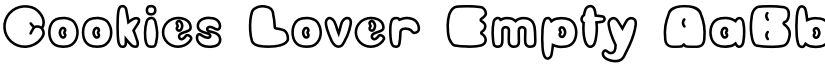 Cookies Lover Empty font