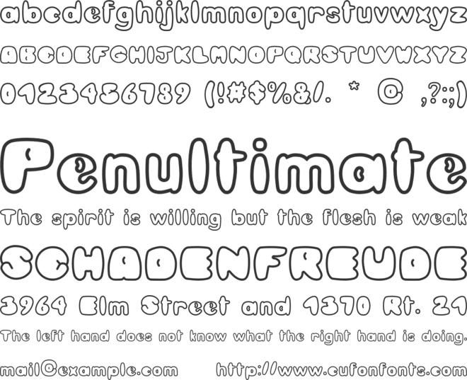 Cookies Lover font preview