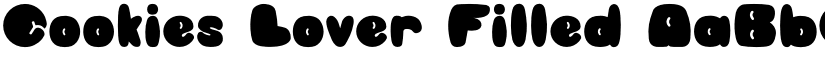Cookies Lover Filled font