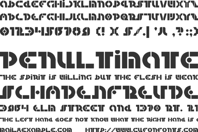 Questlok font preview
