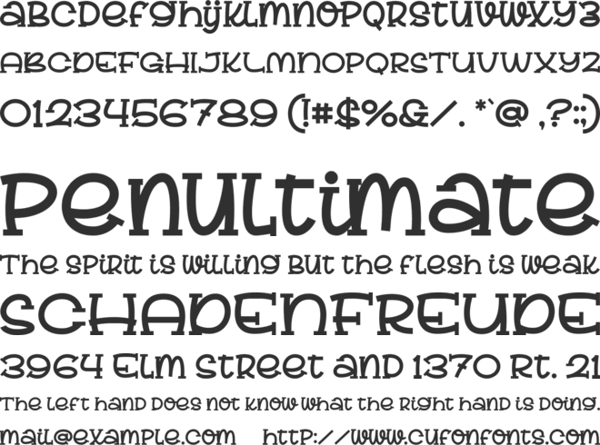 Brendy Berly font preview