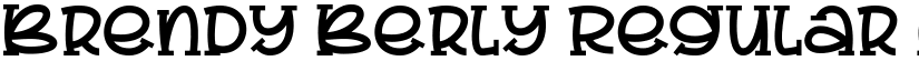 Brendy Berly Regular font