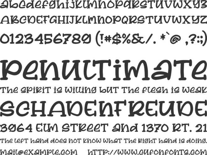 Lemon Squash font preview